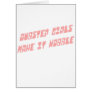 Dubstep girls wobble greeting cards