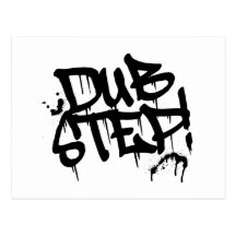 Dubstep Graffiti Style Post Card