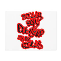 Dubstep is for girls gals ladies womens Dubstep Postcard