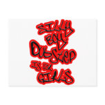 Dubstep is for girls gals ladies womens Dubstep postcards