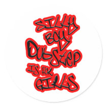 Dubstep is for girls gals ladies womens Dubstep Round Sticker