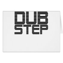 Dubstep Lined Text Greeting Card