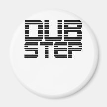 Dubstep Lined Text Fridge Magnet