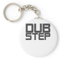 Dubstep Lined Text Key Chains