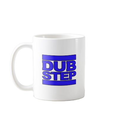 DUBSTEP Logo blue Coffee Mugs by dubsteptshirts