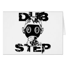 dubstep mask greeting cards