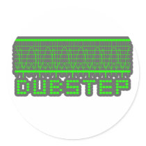 DUBSTEP music Round Stickers