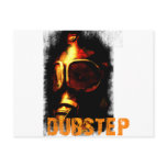 Dubstep Orange Gas Mask Postcard