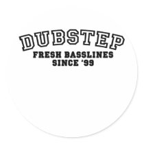 Dubstep - Original Round Sticker