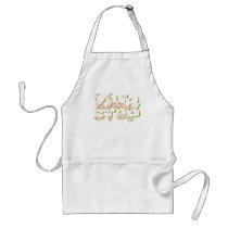 Dubstep Red and Green Apron