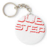 Dubstep Red Keychains
