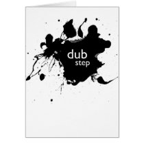 Dubstep Spatter Greeting Cards