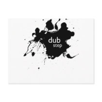 Dubstep Spatter Postcard