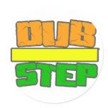 DUBSTEP Stylee Round Stickers