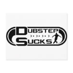 Dubstep Sucks Black Post Card