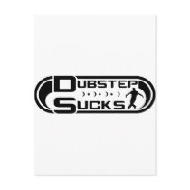 Dubstep Sucks Black Post Cards