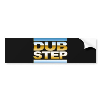 DUBSTEP t shirt chrome Bumper Sticker by dubsteptshirts