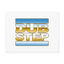 DUBSTEP t shirt chrome postcards