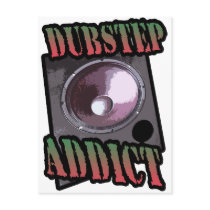 Dubstep t shirt post card