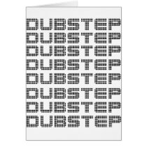 Dubstep Text Greeting Cards