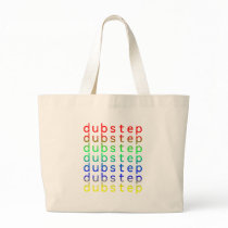 Dubstep Text Colour Spectrum Tote Bags