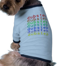 Dubstep Text Colour Spectrum Dog Clothes