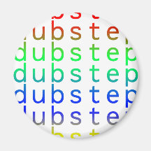 Dubstep Text Colour Spectrum Fridge Magnets