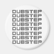 Dubstep Text Fridge Magnet