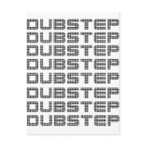 Dubstep Text Post Card