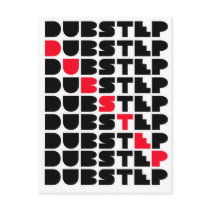 Dubstep WALL girls or guys Dubstep music Postcard