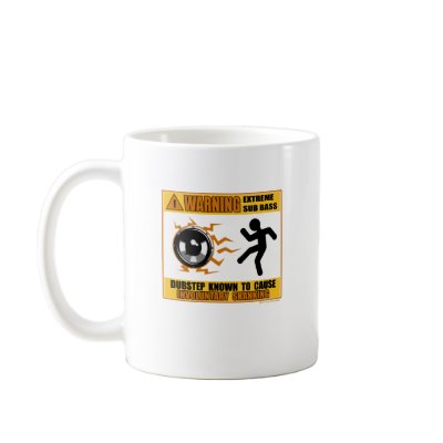 DUBSTEP Warning Extreme Bass Mugs by dubsteptshirts