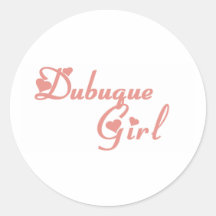 Dubuque Girl tee shirts Stickers