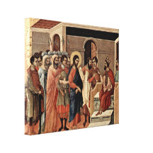 Duccio di Buoninsegna - Christs Passion by Peter Gallery Wrap Canvas