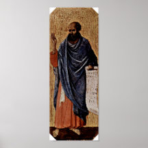 Duccio di Buoninsegna - Prophet Ezekiel Print