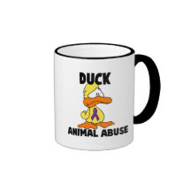 Duck Animal Abuse Coffee Mugs