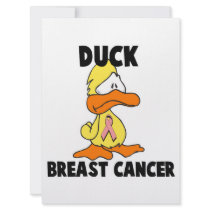 Duck Breast Cancer Personalized Announcements