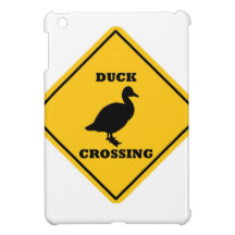 Duck Crossing Street Sign iPad Mini Case