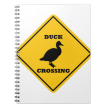 Duck Crossing Street Sign Journal
