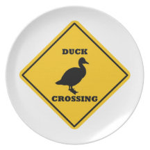 Duck Crossing Street Sign Plate
