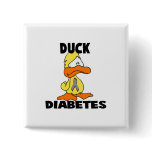Duck Diabetes Pinback Buttons