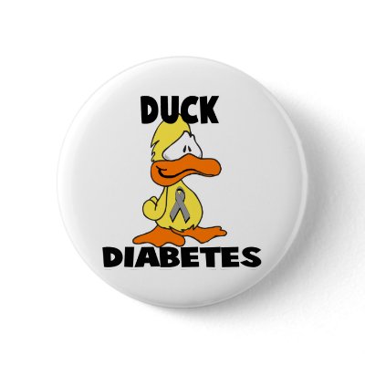 Duck Diabetes Buttons by animals4acause