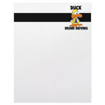 Duck Drunk Driving Letterhead