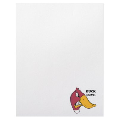 DUCK f LOVE Letterhead Template by doonidesigns