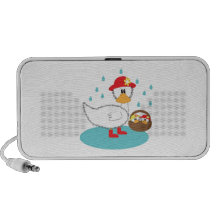 Duck & her ducklings Illustration iPod Speakers