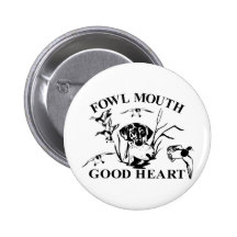 DUCK HUNTING PINBACK BUTTON