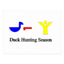 Duck Hunting Season Post Card