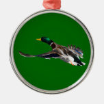 duck in flight christmas ornaments