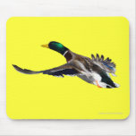 duck in flight mousepads