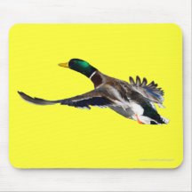 duck in flight mousepads