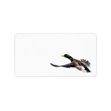 duck in flight personalized address labels
